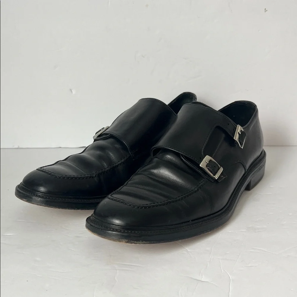 To Boot New York Adam‎ Derrick Black Dress Grant Calf Double Monkstrap, sz 13 =